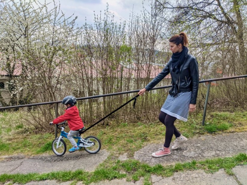brzdící popruh na dětské kolo lelekale